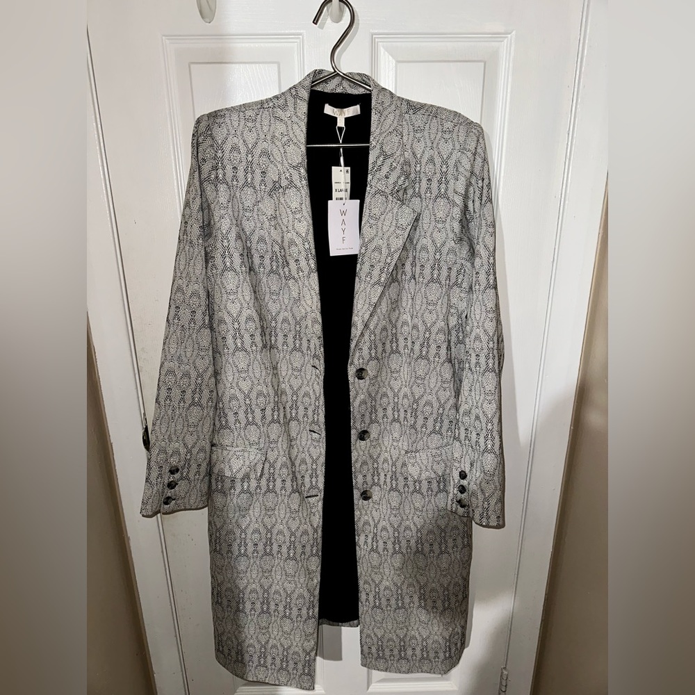 Wayf Blazer-Style Coat New /w Tags!